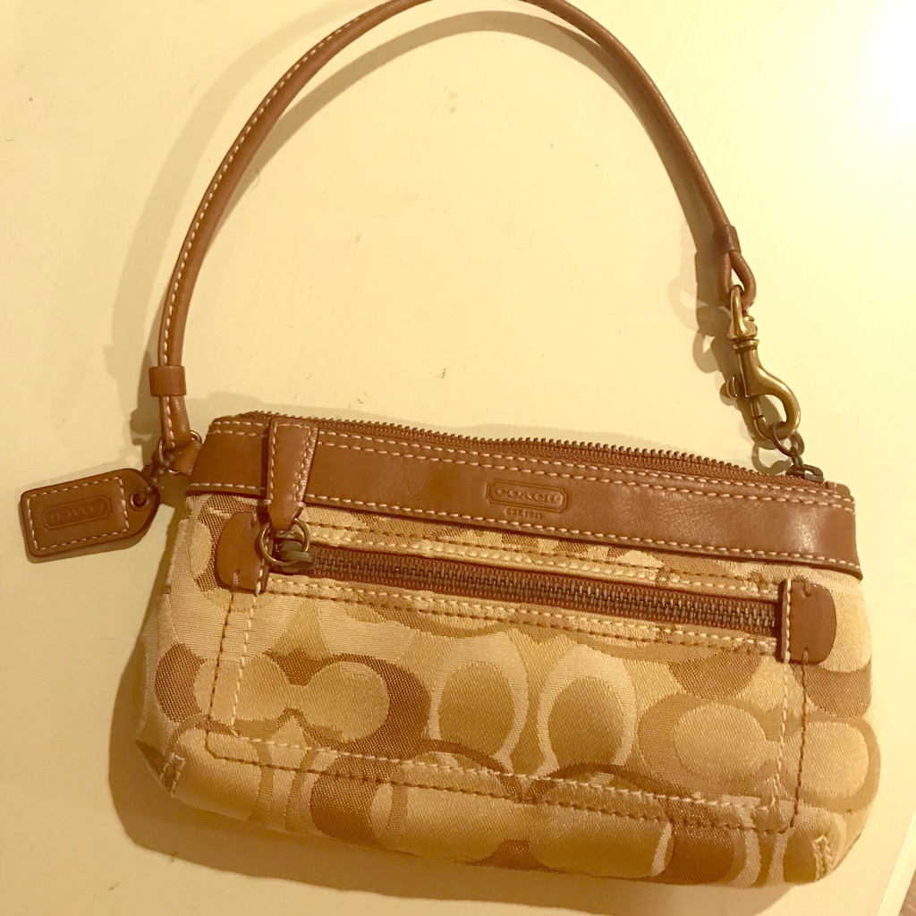 Brand New Signature Coach Wristlet